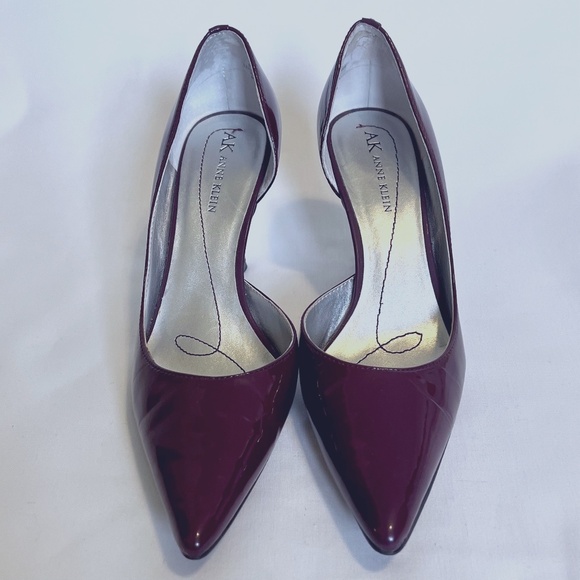 Women's Anne Klein Christa D'Orsay Plum Berry 3" Heels, Size 6.5M - Picture 1 of 10